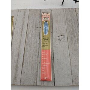 Vintage J&P Coats Neck Opening Metal Zipper 20" Blue 4